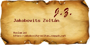 Jakobovits Zoltán névjegykártya